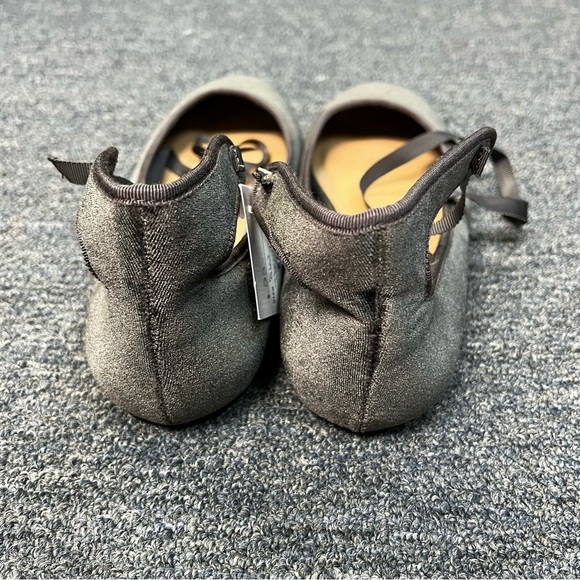 Torrid Velvet Lace Up Ballet Flats - Size 8 WIDE - Picture 2 of 3